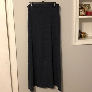 Alternative earth blue heathered maxi skirt
